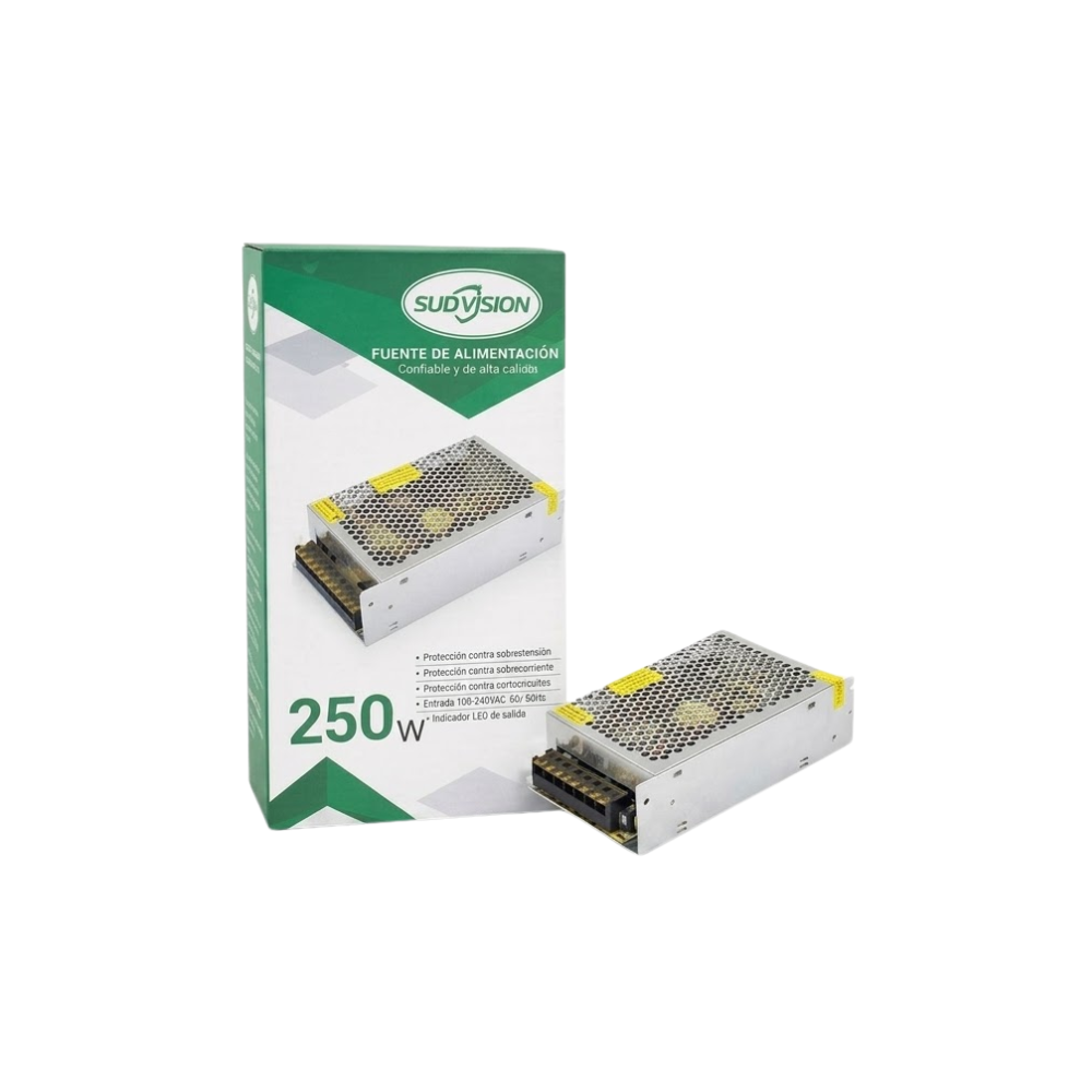 SUDVISION FUENTE SWITCHING 24V 10A S-250-24