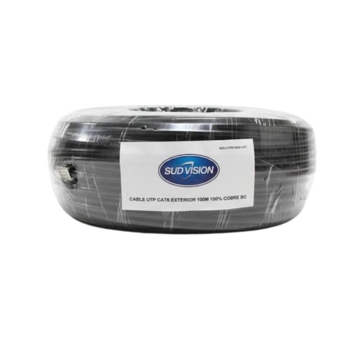 SUDVISION CABLE UTP CAT5E EXTERIOR 100MT 70% COBRE CCA