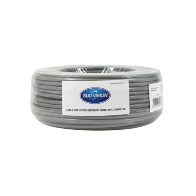 SUDVISION CABLE UTP CAT5E INTERIOR 100MT 100% COBRE BC