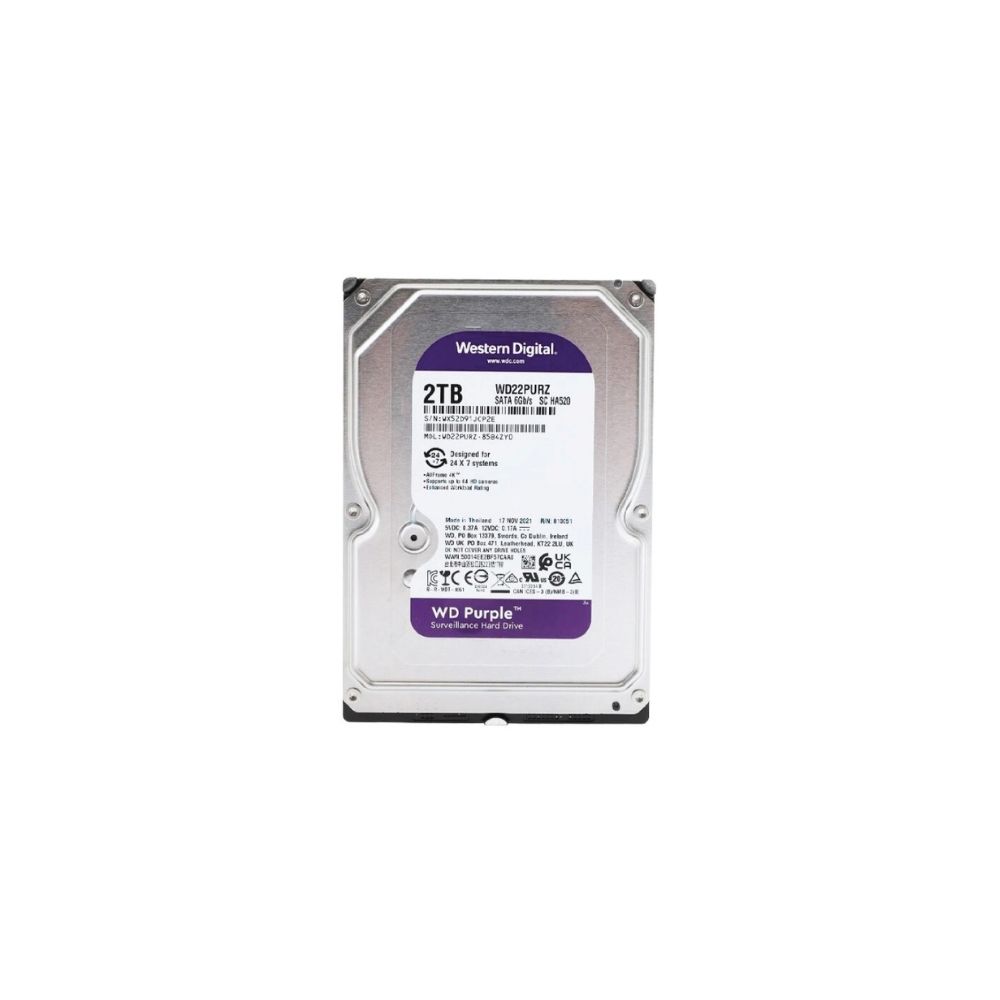 DISCO RIGIDO WESTERN DIGITAL PURPLE 2TB WD22PURZ-74B4ZYO-WD22PURZ-85B4ZY0