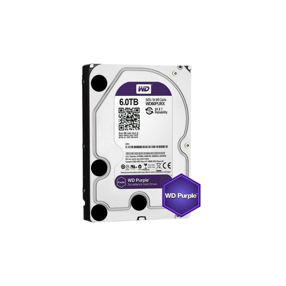 DISCO RIGIDO WESTERN DIGITAL PURPLE 6TB WD63PURU-64C4FY0