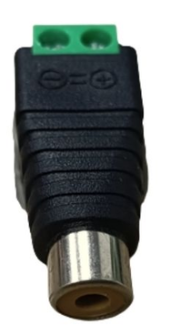 SUDVISION FICHA RCA HEMBRA CON BORNERA A TORNILLO