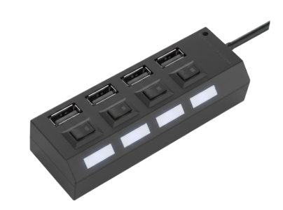 HUB MULTIPLICADOR USB 2.0 4 PUERTOS - SIN CARGADOR