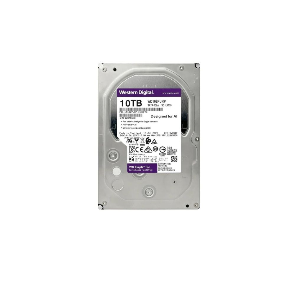 DISCO RIGIDO WESTERN DIGITAL PURPLE PRO 10TB WD102PURP-85CCGY0
