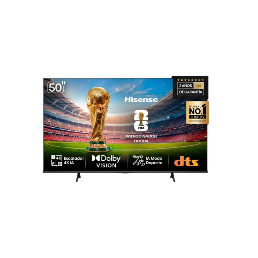 TV HISENSE 50" UHD 4K 50A64N