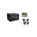 RACK 12U PLUS 600X450X640MM CON RUEDAS Y VENTILADOR